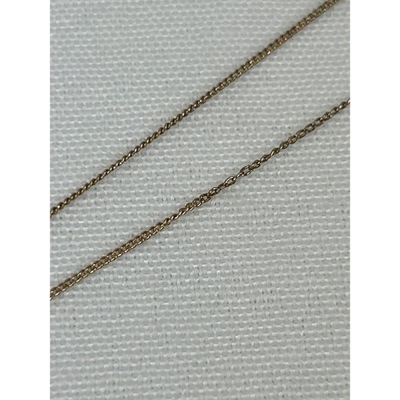 Gold Tone Pineapple Pendant Necklace 10" Adjustable Chain - Picture 6 of 6